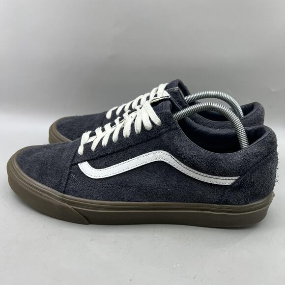 Vans Old Skool Hairy Suede Skate Shoes Men Size 11.5 Gray Black Low Top Sneakers - Picture 3 of 8